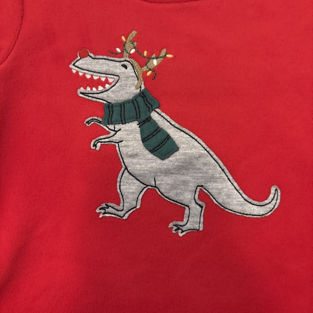 New Just One You Carter's Boys Christmas Lounge Set. Dino, Walrus, Shark - 18M - Picture 2 of 4